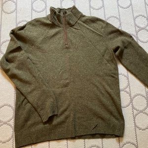 Sherpa Adventure Gear Men's Kangtega Merino Wool Sweater - Large Olive Green